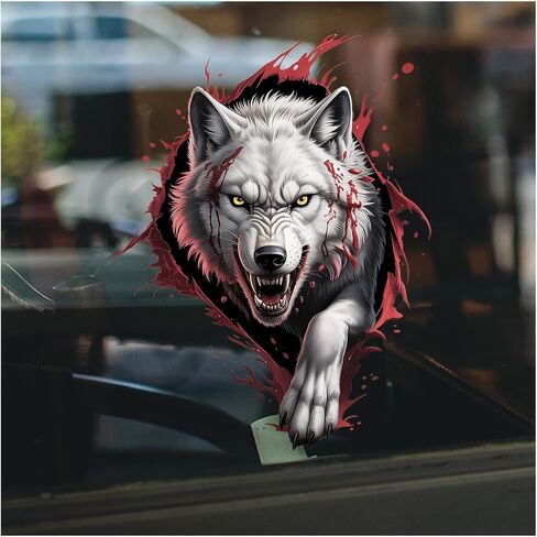Wolf Claw Decal Fierce Wolf Paw Print Sticker, Waterproof Vinyl for Car, Truck, Laptop, Window, Motorcycle, Animal Lover Gift, Wild Art Decor 7 Inches in Saudi Arabia