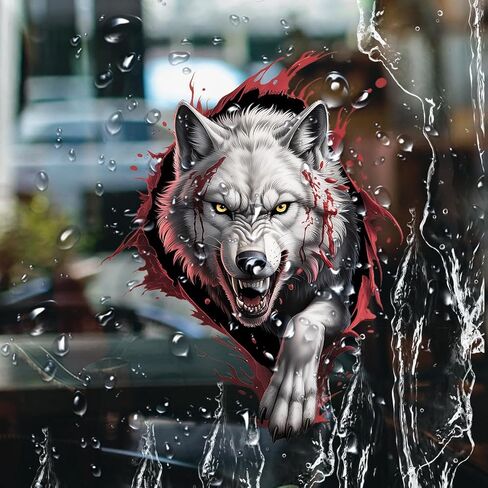Wolf Claw Decal Fierce Wolf Paw Print Sticker, Waterproof Vinyl for Car, Truck, Laptop, Window, Motorcycle, Animal Lover Gift, Wild Art Decor 7 Inches in Saudi Arabia