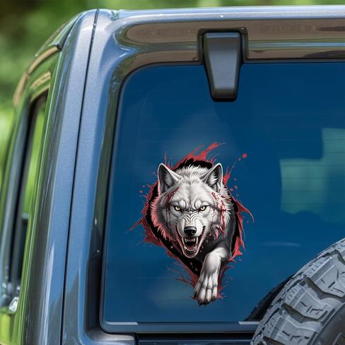 Wolf Claw Decal Fierce Wolf Paw Print Sticker, Waterproof Vinyl for Car, Truck, Laptop, Window, Motorcycle, Animal Lover Gift, Wild Art Decor 7 Inches in Saudi Arabia