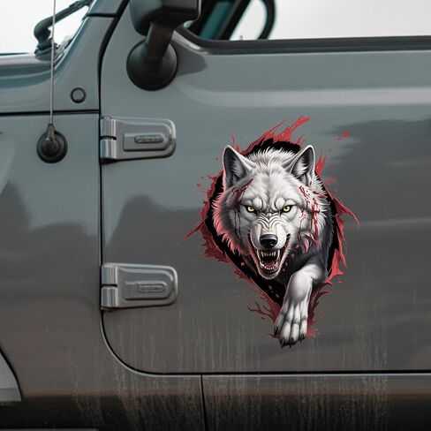 Wolf Claw Decal Fierce Wolf Paw Print Sticker, Waterproof Vinyl for Car, Truck, Laptop, Window, Motorcycle, Animal Lover Gift, Wild Art Decor 7 Inches in Saudi Arabia