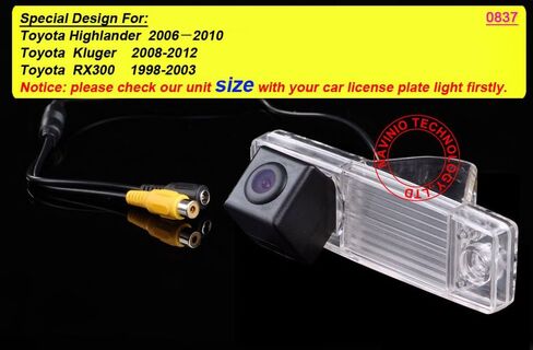 HD CCD Vehicle Camera Car Rear View Backup Camera, 170° Viewing Angle Reversing Camera for Toyota Highlander 2006-2010/Toyota Kluger 2008-2012/Toyota RX300 1998-2003 in Saudi Arabia