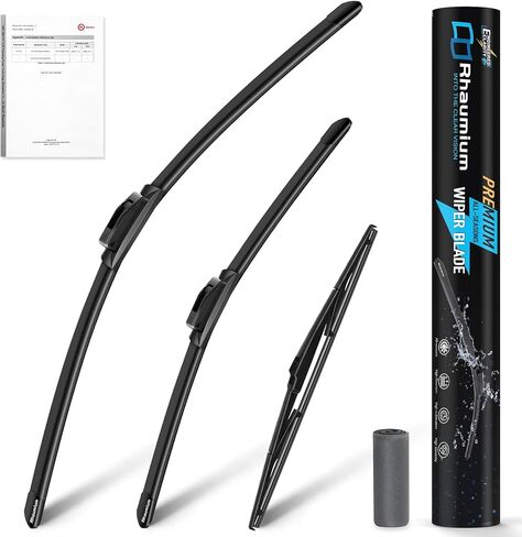 Pack of 3 Wiper Blades 28"+20"+16"; Lab Tested 500K Endurance & High/Low Temp; Optimized Pressure; Specific for Toyota Sienna 2011-2020 in Saudi Arabia
