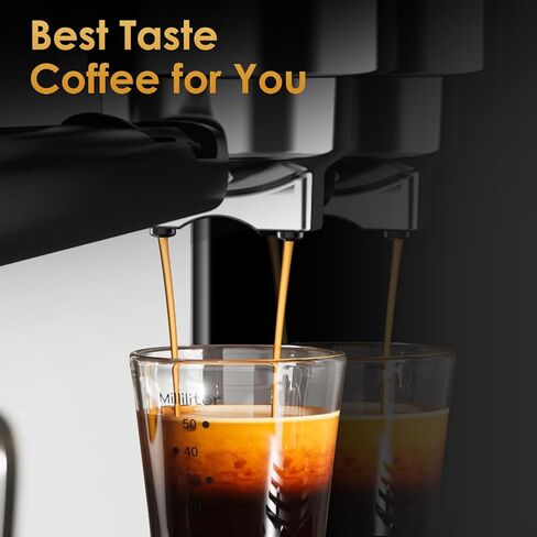 Geek Chef Espresso Machine, 20 Bar Coffee Machine, Fast Heating Automatic, Latte & Cappuccino Maker in Saudi Arabia