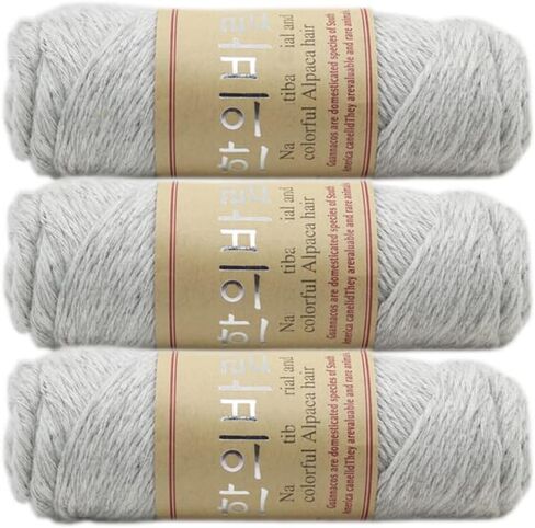 3 كرات من خيوط الحياكة السميكة الدافئة من صوف الألبكة والكشمير للكروشيه المنسوجة يدويًا 300 جرام (جمل متعدد) in Kuwait