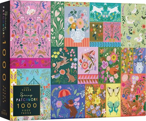 Elena Essex Puzzles for Adults - Rainbow Kingdom | 1000 Piece Puzzle | Jigsaw Puzzles 1000 Pieces | Pride Rainbow Animal Gradient Puzzle | Adult Puzzles Size 20 x 28 inches in Saudi Arabia