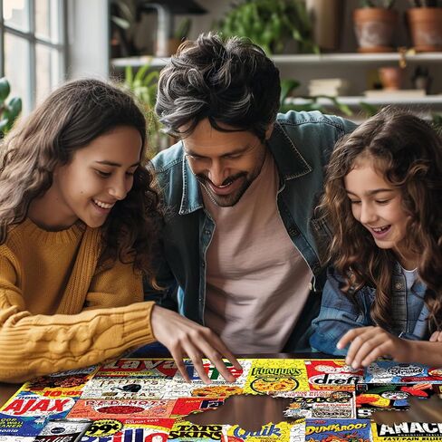 أحجية الصور المقطوعة المكونة من 300 قطعة من White Mountain ألغاز مجمعة مضحكة مع قطع كبيرة هدية للجميع للاستمتاع بمقاس 45.72 سم × 60.96 سم - هل ما زالوا يصنعون ذلك؟ in Kuwait
