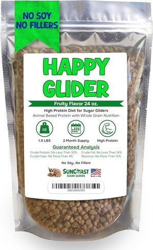 Happy Glider 1.5 lbs Bag of Nutrient Dense Premium Sugar Glider Food Honey & Marshmallow in Saudi Arabia
