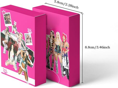 Katseye Photocards Set Pinky UP Album Lomo Cards Korean Girls Group Poster Photo Album Mini Card 55PC Photocards+72PC Katseye Stickers Set for Fans in Saudi Arabia