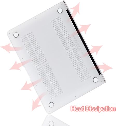 Compatible with MacBook Air 13 inch Case M5 2026-2022 M4 M3 M2 Chip A3449 A3240 A3113 A2681, Crystal Clear Hard Shell & Keyboard Cover & Screen Protector & Type-C for MacBook Air 13.6, Transparent in Saudi Arabia