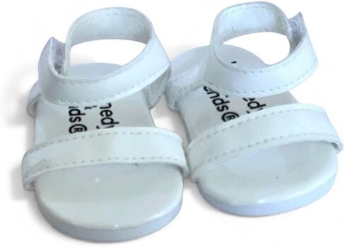 MBD 18 Inch Doll Sandals for Kennedy and Friends Dolls and Other 18 Inch Dolls (White) in Saudi Arabia