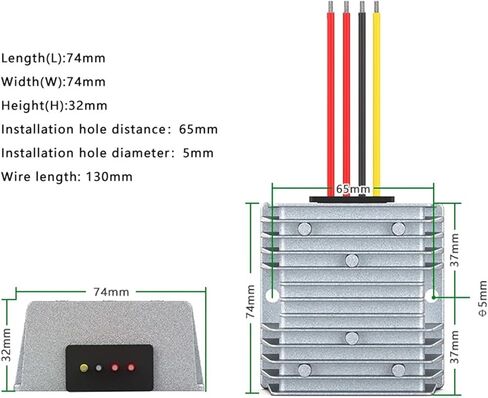 AC30-68Vto DC12V 8A Power Supply Step-Down Converter AC to DC stabilized Waterproof Module in Kuwait