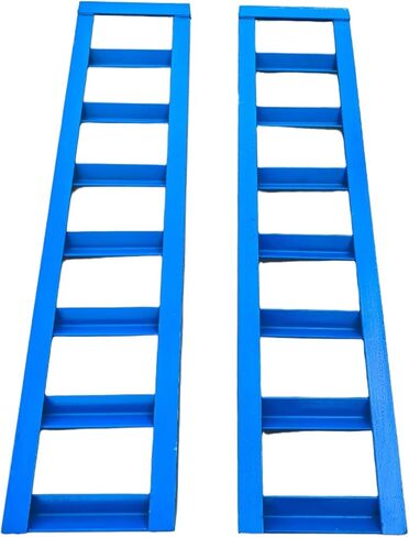 48" x 12.5" Trailer Ramps, 6000Lbs Capacity, Universal Steel Loading Ramp for Motorcycle, Tractor, ATV/UTV, Trucks, Lawn Mower Heavy Duty Vehicle Ramp Pair（2-Pack, Blue in Saudi Arabia