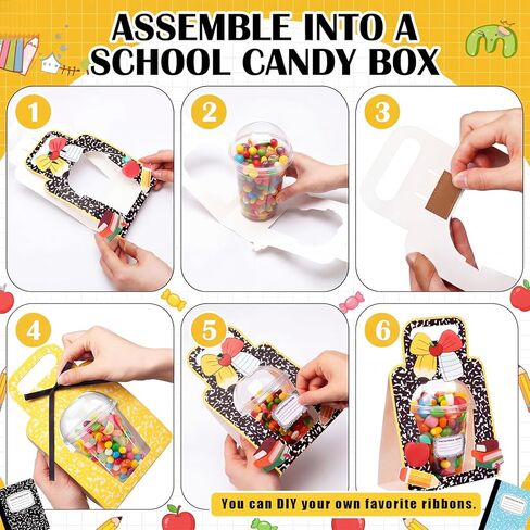 Sabary 24 Set End of Year Gifts Bulk Graduation Teacher Drink Carrier Back to School Gifts Composition Notebook 12oz Dome Cup Holder with Stickers & Bows Teacher Appreciation Classroom Party Favors in Kuwait