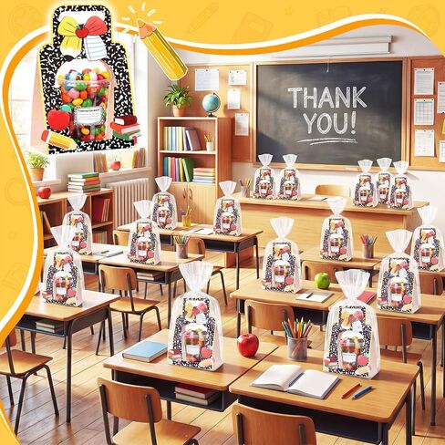 Sabary 24 Set End of Year Gifts Bulk Graduation Teacher Drink Carrier Back to School Gifts Composition Notebook 12oz Dome Cup Holder with Stickers & Bows Teacher Appreciation Classroom Party Favors in Kuwait