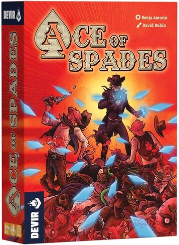 Devir - Ace of Spades Card Game, Solo & Cooperative Poker-Based Strategy Game with Western Horror Theme, Strategy Game, Ages 14+, 1–2 Players, Playtime 40, (English Version) in Saudi Arabia