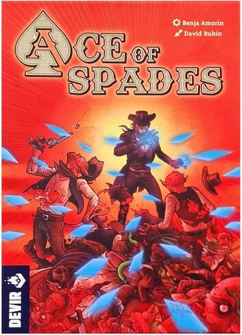 Devir - Ace of Spades Card Game, Solo & Cooperative Poker-Based Strategy Game with Western Horror Theme, Strategy Game, Ages 14+, 1–2 Players, Playtime 40, (English Version) in Saudi Arabia
