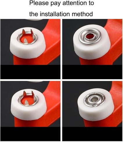 50-Pack No-Sew Invisible Snap Buttons Kit with Installation Pliers, Stainless Steel Snap Fasteners for Clothing Repair & DIY, Clear Storage Box Included in Kuwait