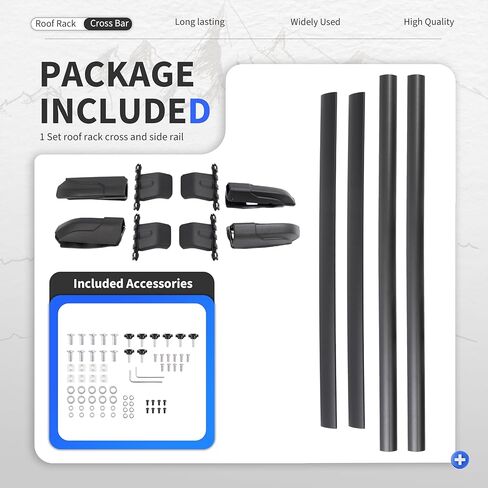 HECASA Cross Bar+Roof Rack Compatible with 2009-2015 Honda Pilot Roof Top Luggage Rack Cargo Carriers Side Rails Replacement for 75260-SZA-A03ZA 75250-SZA-A03ZA in Kuwait