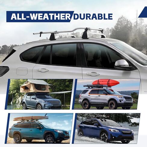 2 PCS Roof Rack Cross Bars Compatible with 2014-2019 Highlander (XLE & Limited), 165LBS Capacity, Heavy Duty Aluminum Cross Bar for Canoe Kayak Bicycle Skis in Kuwait