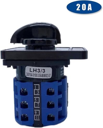 Changeover Rotary Cam Switch 20A Four Position 3 Poles Control Motor Silver Contact in Kuwait