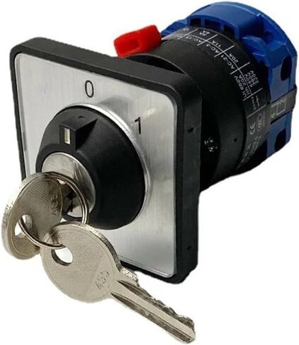 LW26-20/1 Off-ON 2 موضع ثقب واحد مع مفتاح القفل Universal220V مصدر الطاقة قطع البدء خيار مفتاح الكاميرا الدوارة in Kuwait