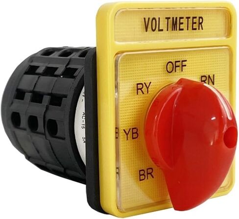 7 Positions 16A 250V Silver Contact Voltmeter Voltage Transfer Manual Cam Rotary Changeover Switch Three Poles in Kuwait