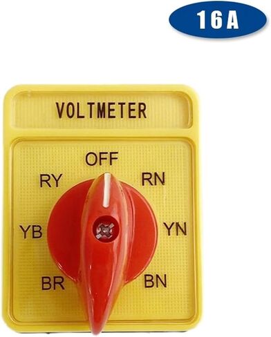 7 Positions 16A 250V Silver Contact Voltmeter Voltage Transfer Manual Cam Rotary Changeover Switch Three Poles in Kuwait