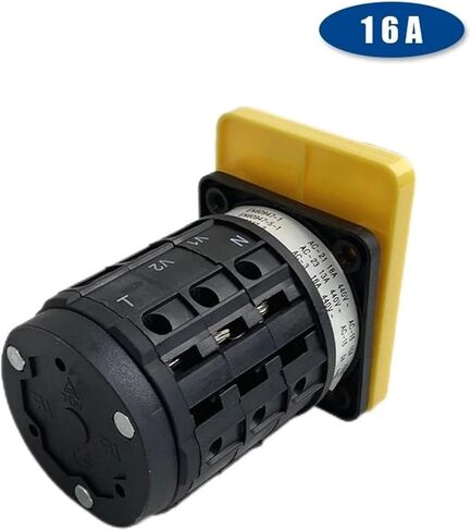 7 Positions 16A 250V Silver Contact Voltmeter Voltage Transfer Manual Cam Rotary Changeover Switch Three Poles in Kuwait