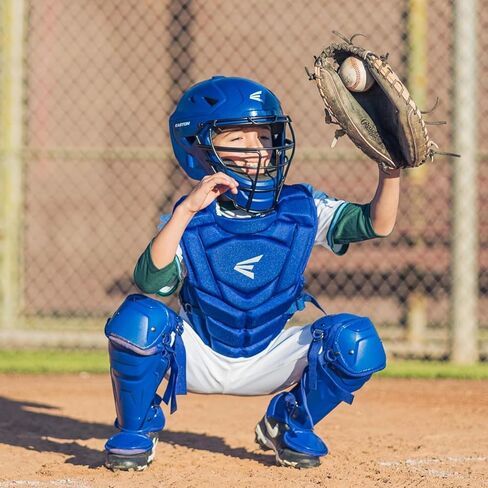 Easton | Black Magic 3.0 Youth Baseball Catcher Gear Set | Helmet, Chest Protector & Leg Guards Black Camo Medium Ages 6-9 in Saudi Arabia