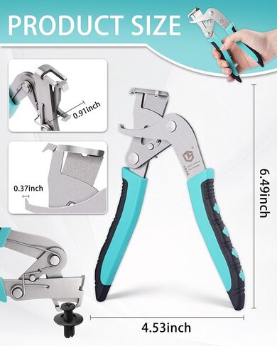 Car Clip Pliers and Disassembly Tools, 2.3" Multi-Functional Trim Removal Tool for Automotive Door Panel Dashboard Fasteners, Compact Design with Non-Slip Rubber Handle 2026 in Saudi Arabia