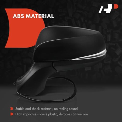 A-Premium Driver Side Power Door Mirror - Compatible with Toyota Highlander 2020 2021 2022 2023 - Heated Manual Folding Black Outside Rear View Mirror with Turn Signal and Blind Spot Detection in Kuwait