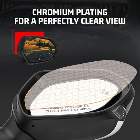 Passenger Side Door Mirror Replacement for 2018–2024 Toyota Camry, Heated, Blind Spot Monitor, Turn Signal Light, Power Adjustment, 7-Pin, Black, Side View Mirror Assembly, Replaces TO1321368 in Kuwait