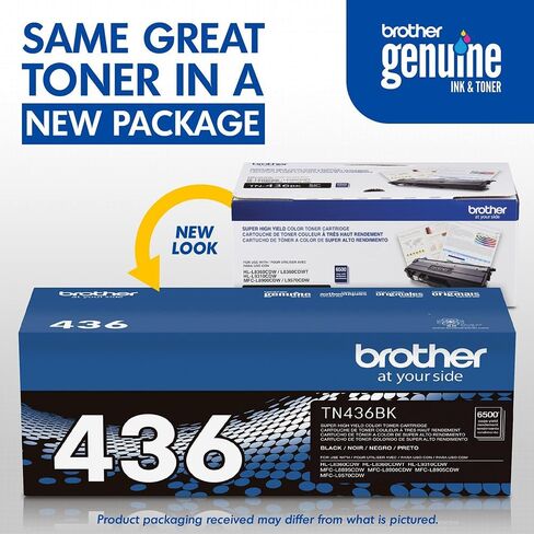 Brother Genuine TN436BK TN436C TN436M TN436Y Super High Yield Toner Cartridge 4-Pack for HL-L8360CDW, HL-L9310CDW, MFC-L8895CDW, MFC-L8900CDW, MFC-L9570CDW Bundle with Deco Essentials Printer eBook in Kuwait