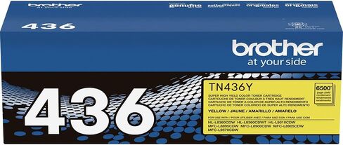 Brother Genuine TN436BK TN436C TN436M TN436Y Super High Yield Toner Cartridge 4-Pack for HL-L8360CDW, HL-L9310CDW, MFC-L8895CDW, MFC-L8900CDW, MFC-L9570CDW Bundle with Deco Essentials Printer eBook in Kuwait
