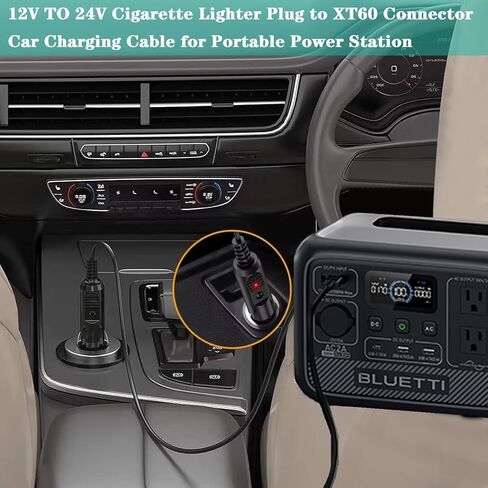 كابل شاحن سيارة XT60i متوافق مع Anker SOLIX S2000 C1000 C2000 Gen 2 Ecoflow Delta River 3 2 Max Mini Pro Plus Ultra Series & More XT60 مولد محطة الطاقة، محول تيار مستمر لمكيف الهواء EF Wave 2 in Kuwait