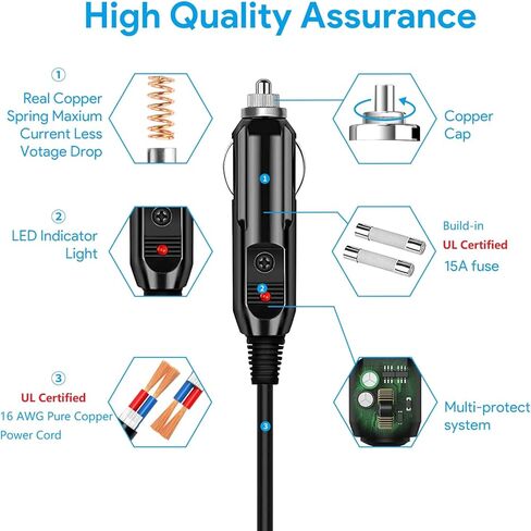 كابل شاحن سيارة XT60i متوافق مع Anker SOLIX S2000 C1000 C2000 Gen 2 Ecoflow Delta River 3 2 Max Mini Pro Plus Ultra Series & More XT60 مولد محطة الطاقة، محول تيار مستمر لمكيف الهواء EF Wave 2 in Kuwait
