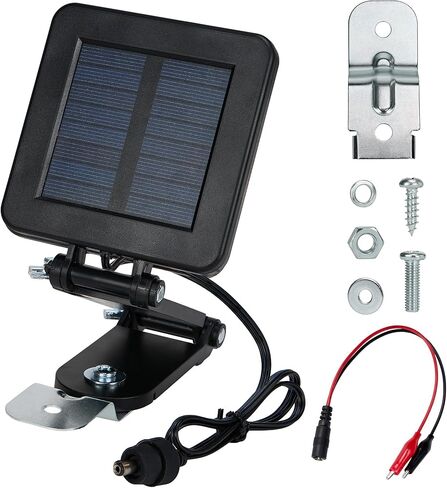 6V Solar Panel for Deer Feeder,Efficient Solar Panel Waterproof Small Solar Battery Charger Maintainer with an Adjustable Bracket and Alligator Clip& 6V Rechargeable Batteries in Saudi Arabia