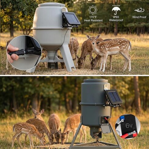 6V Solar Panel for Deer Feeder,Efficient Solar Panel Waterproof Small Solar Battery Charger Maintainer with an Adjustable Bracket and Alligator Clip& 6V Rechargeable Batteries in Saudi Arabia