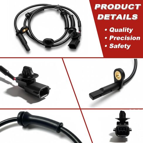 ABS Wheel Speed Sensor 1Pc: Rear Left & Right Compatible with Nissan 2013-2018 Altima V6 3.5L L4 2.5L, 2016-2020 Maxima V6 3.5L in Saudi Arabia