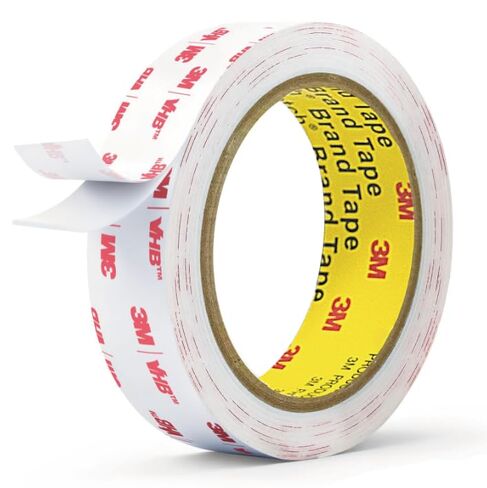 3M Double Sided Tape,1in X 9.85ft Heavy Duty Removable Mounting Tape for Wall, White Sticky Foam Tape, Picture Hanging Strips, Waterproof Adhesive Strips for LED Light in Saudi Arabia