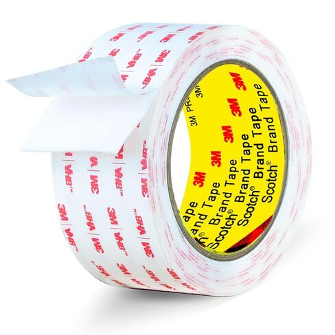 3M Double Sided Tape,1in X 9.85ft Heavy Duty Removable Mounting Tape for Wall, White Sticky Foam Tape, Picture Hanging Strips, Waterproof Adhesive Strips for LED Light in Saudi Arabia