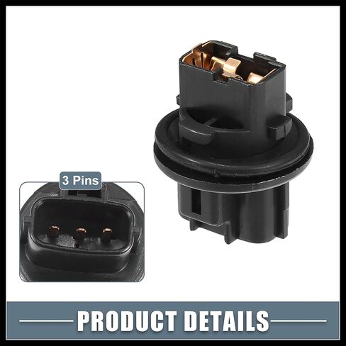 Front Turn Signal Light Lamp Bulb Holder 81128-06470 for Toyota Avalon 2013-2016 Plastic Black (Set of 2) Durable Material in Kuwait