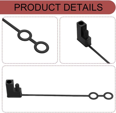 8PCS 2 Pin Plug Replacement Weather Cap, SAE Connector Cover, SAE Adapter Cable Power Solar Automotive Connector Dustproof Cover, Waterproof Car DC Cable Protection Lid Top Cap Fit for Cars in Saudi Arabia