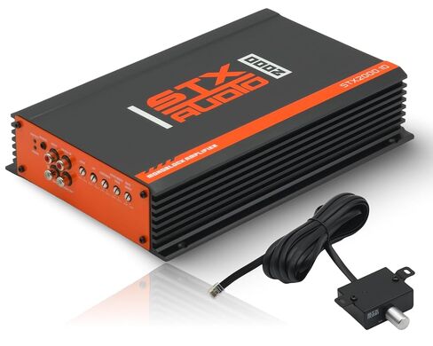 STX Audio STX1200.4D 1200-Watt 4-Channel Class D Bridgeable Amplifier, 75W RMS Per Channel, MOSFET Circuit Design, Adjustable LPF and HPF Filters for Car Audio Systems in Kuwait