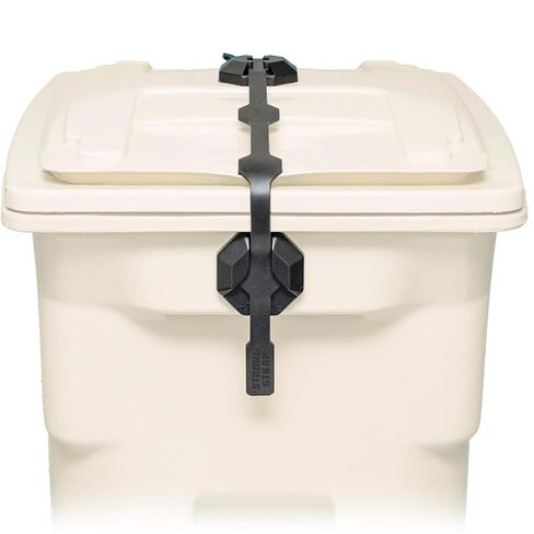 Strong Strap Lid Lock for 32–96 Gallon Garbage Cans (1 Starter Kit) Long Lasting, No Tools Required, Stretch to Latch, Mitigate Pests, Wind, Overflow, and Spillage in Saudi Arabia