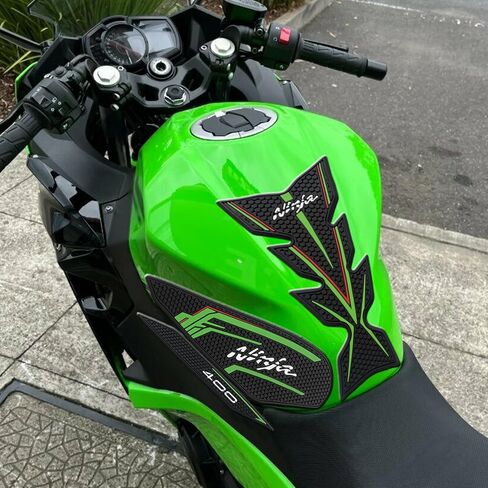 For NINJA 400 Ninja 400 2025 Motorcycle fuel tank pad Side panel protective decals Anti-slip can stickers Knee pad fuel tank traction side pad ninja 400 2019-2025 motorcycle accessories in Saudi Arabia