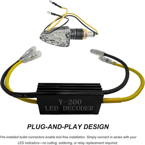 4PCS Motorcycle LED Turn Signal Decoder, 10W 10Ω Motorcycle LED Load Resistors Flash Blinker Warning Canceller, 12V Aluminum Turn Indicator Resistor for Motorbike Scooter ATV in Saudi Arabia