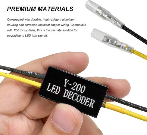 4PCS Motorcycle LED Turn Signal Decoder, 10W 10Ω Motorcycle LED Load Resistors Flash Blinker Warning Canceller, 12V Aluminum Turn Indicator Resistor for Motorbike Scooter ATV in Saudi Arabia