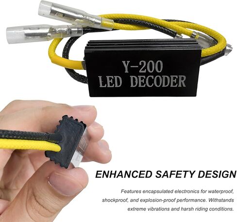 4PCS Motorcycle LED Turn Signal Decoder, 10W 10Ω Motorcycle LED Load Resistors Flash Blinker Warning Canceller, 12V Aluminum Turn Indicator Resistor for Motorbike Scooter ATV in Saudi Arabia