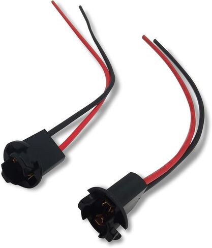 2 PCS T10 Bulb Socket, T10 194 168 W5W Bulbs Pre-Wired Harness Connector, 12V Tail Light Socket Side Marker Light Socket Adapter, for Most Cars Trucks SUVs (Multicolored) in Saudi Arabia